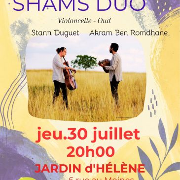 CONCERT LE 30 JUILLET A 20H